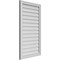 Ekena Millwork Vertical Surface Mount PVC Gable Vnt: Non-Functional, w/2"W x 1-1/2"H, Brickmould Frame, 24"W x 42"H GVPVE24X4202SN - alternate 3